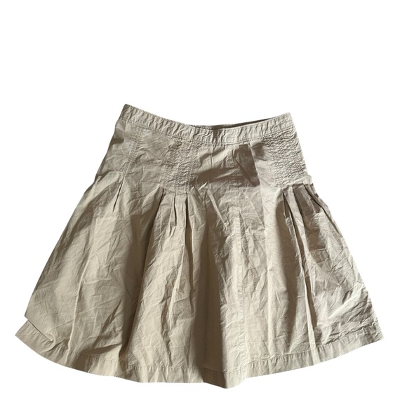 Y2K GAP Khaki Denim Midi Skirt – Women’s Juniors 1 / Size 6 – 1990s Pleated - Picture 4 of 7